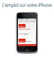 La recherche d’emploi, accessible sur l’Iphone