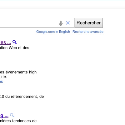 J’expérimente la recherche vocale sur Google.com