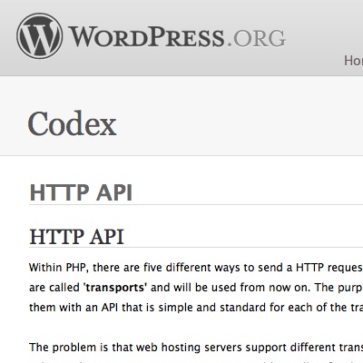 L&rsquo;API HTTP de WordPress