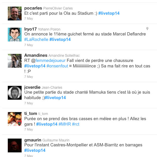 Mon retour sur le livetweet Orange de la dernière journée de Top 14 : Stade Rochelais – Bayonne
