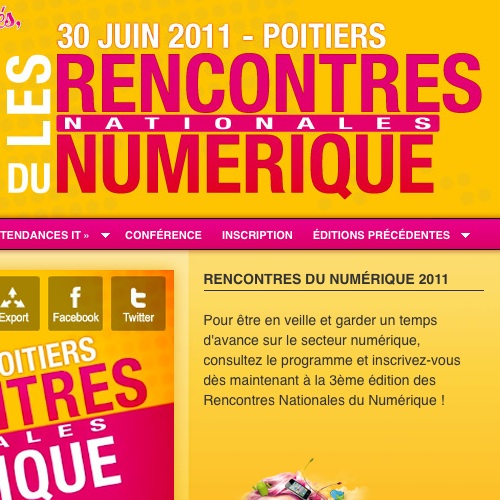 Le blog se déplace aux Rencontres Nationales du Numérique à Poitiers