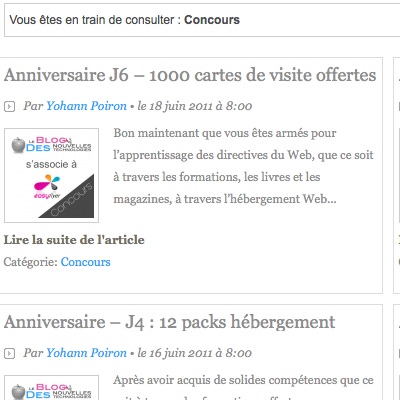 Retour sur le premier anniversaire du blog : préparation, concours, chiffres, …