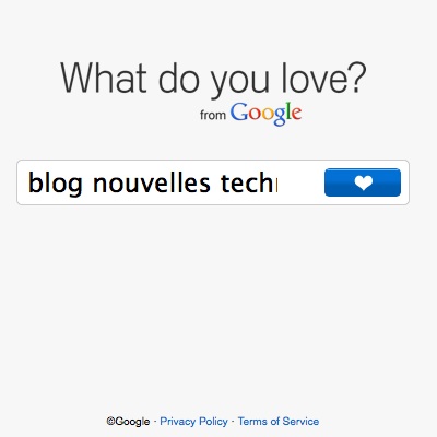WDYL.com un nouveau service par Google : What Do You Love ?
