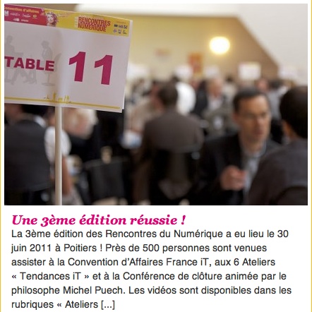 Mon retour sur les troisièmes Rencontres Nationales du Numérique à Poitiers