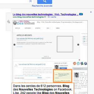 Google teste une interface épurée avec une nouvelle prévisualisation des sites