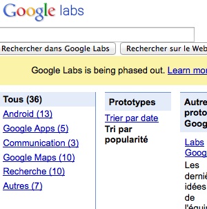 Quel avenir pour les projets Google Labs ?