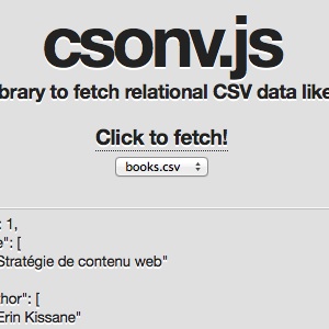 Récupérer les données relationnelles au format CSV côté client à l’aide de csonv.js