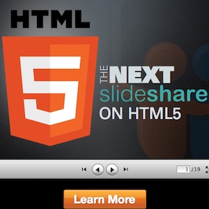 SlideShare laisse tomber le Flash, pour reconstruire entièrement son site en HTML5