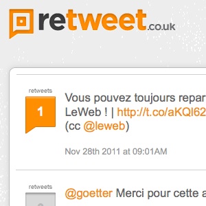 Retweet, connaître le nombre de retweet d&rsquo;un de vos tweet