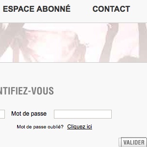 Espace abonné sur mobile.free.fr ouvert
