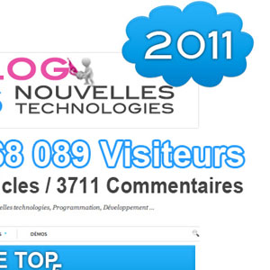 Infographie : Les chiffres du BlogNT en 2011 !