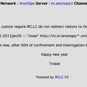 Le service de redirection vers le canal IRC d&rsquo;Anonymous bloqué par la justice française