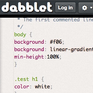 Dabblet, un outil interactif pour tester rapidement du code CSS et HTML