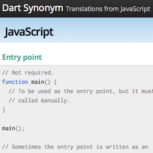 Dart Synonym, où comment comprendre le passage du JavaScript à Dart