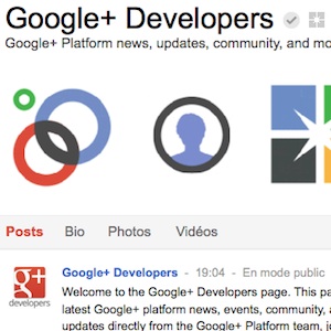 Google+ lance une page développeur afin de développer son écosystème