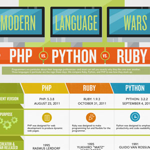 Infographie : La guerre des langages modernes