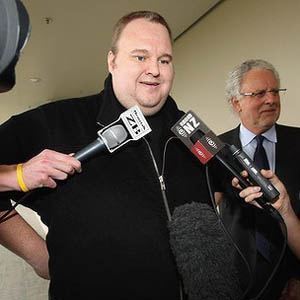 Kim Dotcom, le fondateur de Megaupload libéré sous caution