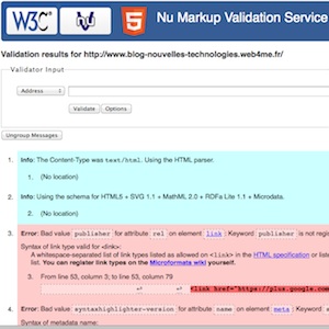Le W3C lance un nouveau service de validation de balisage pour HTML5