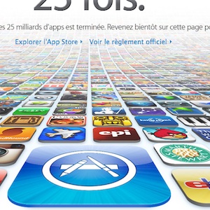 25 milliards de téléchargement d&rsquo;applications sur iTunes