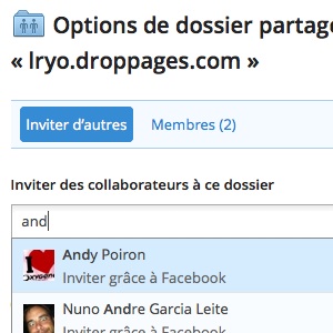 Dropbox ajoute le partage sur Facebook