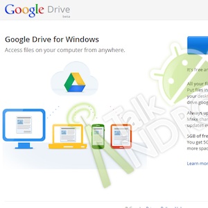 Capture d&rsquo;écran de Google Drive: 5 Go d&rsquo;espace disque, application mobile et édition de document