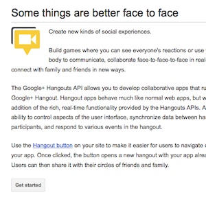 Google+ lance une section &laquo;&nbsp;Applications&nbsp;&raquo; pour les Hangouts et une API officielle