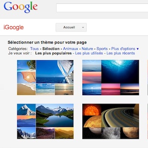iGoogle y va de son petit changement d&rsquo;interface
