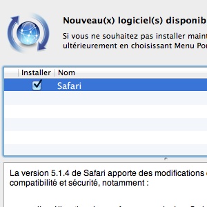 Mise à jour de Safari en 5.1.4 améliorant les performances JavaScript