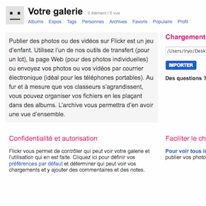 Flickr passe au HTML5 et permet l&rsquo;upload de fichier de 50 Mo