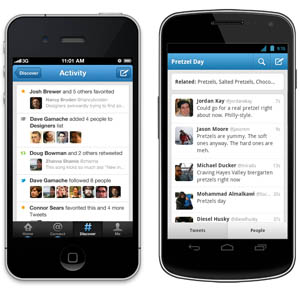 Mise à jour pour l&rsquo;application Twitter sur iPhone et Android
