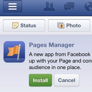 Facebook publie &laquo;&nbsp;Pages Manager&nbsp;&raquo;, une application dédiée aux marques et aux pages de fans