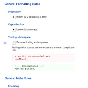 Google lance un guide de style pour les langages HTML et CSS