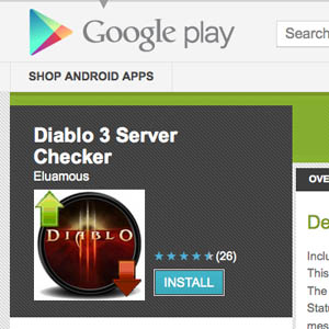 Surveillez l&rsquo;état des serveurs de Diablo III depuis votre mobile Android