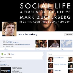 The Social Network raconté par une timeline Facebook