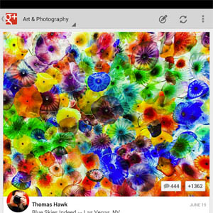 Détails de la refonte complète de l&rsquo;application Google+ pour les tablettes