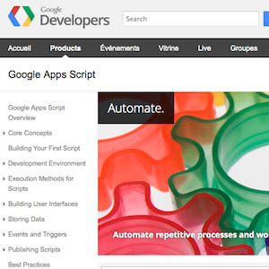 Google Apps Script prêt pour Drive