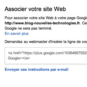 Google simplifie la façon de relier votre site à votre page Google+