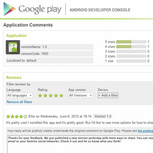Les développeurs Android peuvent maintenant s&rsquo;exprimer sur Google Play