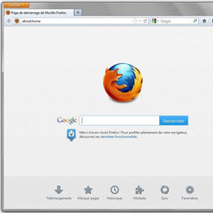 Nouveau design pour la page d&rsquo;accueil et pour un nouvel onglet sur Firefox 13