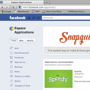Voici à quoi le Facebook App Center va ressembler sur iOS