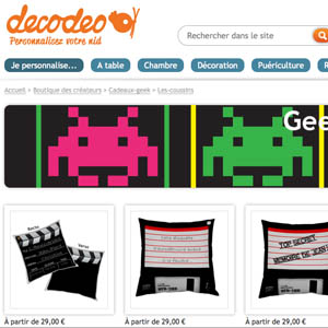 [2 ans] Anniversaire : Deux coussins geeks offerts par Decodeo