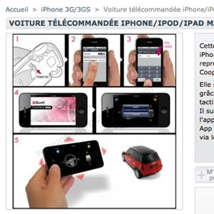 [2 ans] Anniversaire : Une voiture télécommandée par votre iDevice offerte par iPhone-Accessoire
