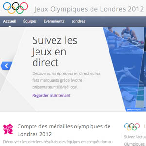 Les Jeux Olympiques de 2012 à Londres en direct sur Google Olympics