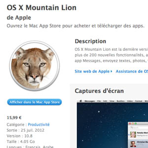 [MAJ] Procurez-vous OS X 10.8 Mountain Lion dès maintenant