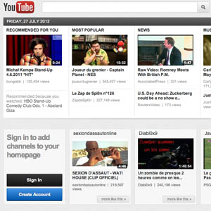 YouTube teste encore une autre interface pour sa page d&rsquo;accueil nommée &laquo;&nbsp;carrousel&nbsp;&raquo;