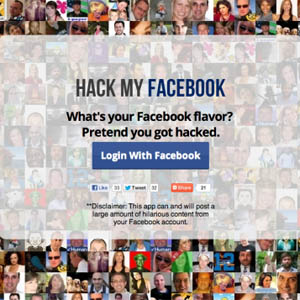 Ce site vous permet de &laquo;&nbsp;hacker&nbsp;&raquo; votre compte Facebook pour piéger vos amis