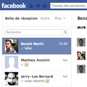 Facebook Messages se modernise en modifiant son interface utilisateur