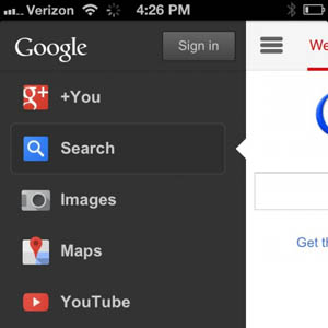 Google met à jour sa page d&rsquo;accueil mobile pour améliorer la navigation
