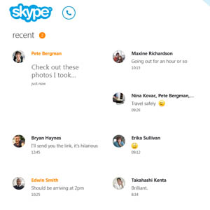 Une toute nouvelle expérience utilisateur pour Skype sur Windows 8