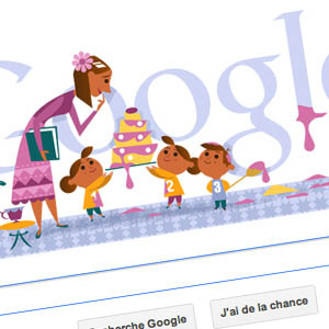La Fête des Mères en doodle du jour